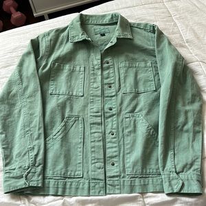 Teal jean jacket